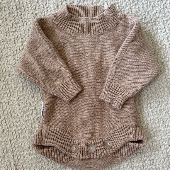 Other - COFFEE KNIT ROMPER | NB